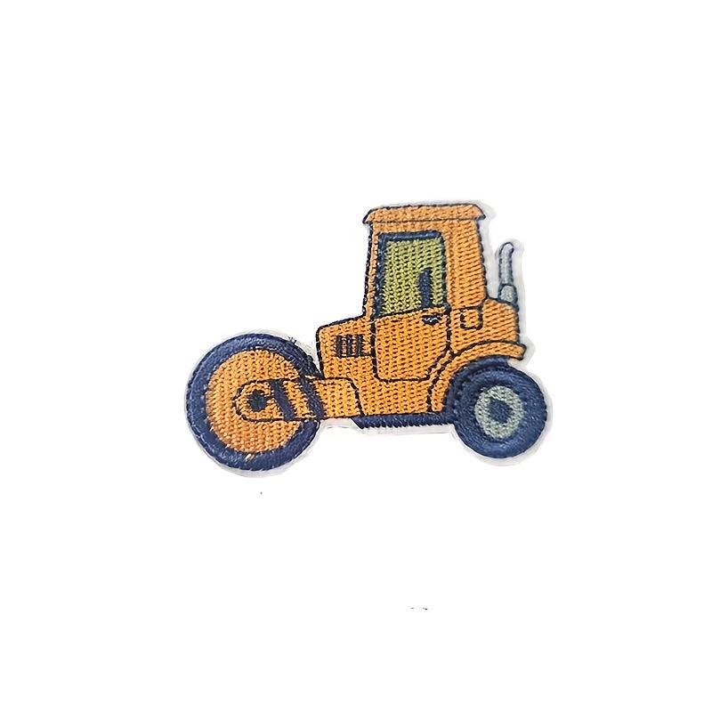 7pc Boys Cartoon Truck Excavator Embroidery Patches DIY Decorative Accessories