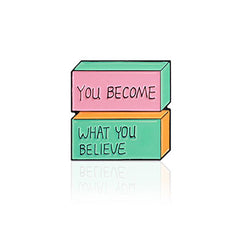 Irregular Geometric Label Brooch for Backpack Clothes