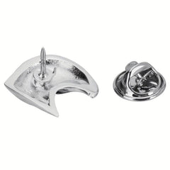 Silver Retro Eagle Head Brooch Men Jewelry Gift Pin Suit Collar Pin Metal Corsag