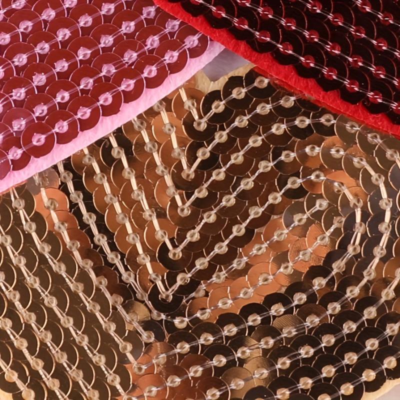 5pcs Sequin Love Embroidery Patches For Girls Clothing DIY Ironing Stickers
