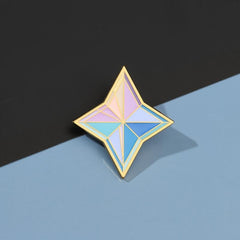 Casual Metal Star Brooch - God Stone Game Souvenir