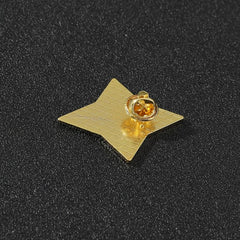 Casual Metal Star Brooch - God Stone Game Souvenir