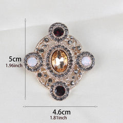 Locke Court Brooch Micro Inlaid Diamonds Pearl Flowers Brooch