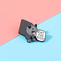 Wild Boar Alloy Brooch Backpack Accessory