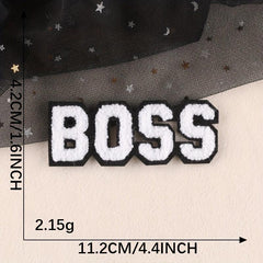 3pcs Letter Towels Embroidered Badges DIY Cloth Patches for Men