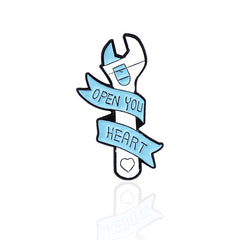 Cartoon Wrench Screws Bolt Tool Model Brooch