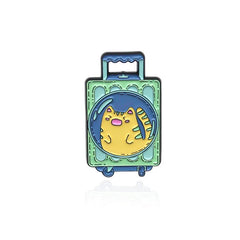 Cat Luggage Creative Men's Brooch
