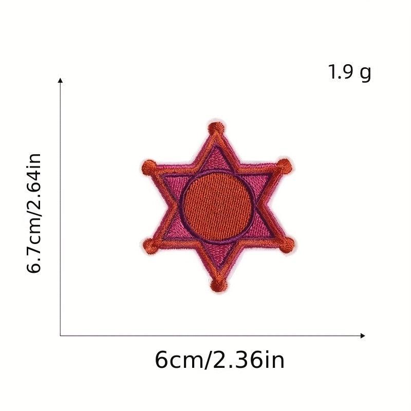 12pcs Cowgirl Iron On Patches Sew On Embroidered Applique Repair Patch