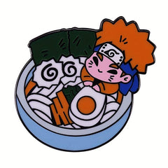 Anime Noodle Brooch Metal Badge for Schoolbag