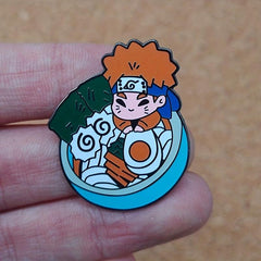 Anime Noodle Brooch Metal Badge for Schoolbag