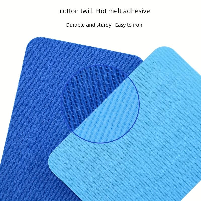 19pcs Iron On Patches Multicolor Denim Patches for Jackets Hats Bags Shoes