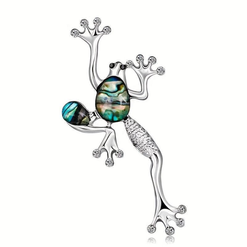 Funny Frog Brooches Metal Animal Brooch Pins For Suits Dress