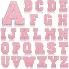 26pcs Letter Embroidery Iron On Patches For Girls