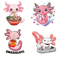Axolotl Cartoon Iron On Heat Transfer Sticker For Girls