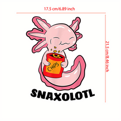 Axolotl Cartoon Iron On Heat Transfer Sticker For Girls