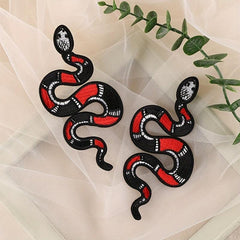 2pcs Boys Snake Embroidery DIY Patch for Clothes Backpack Hat