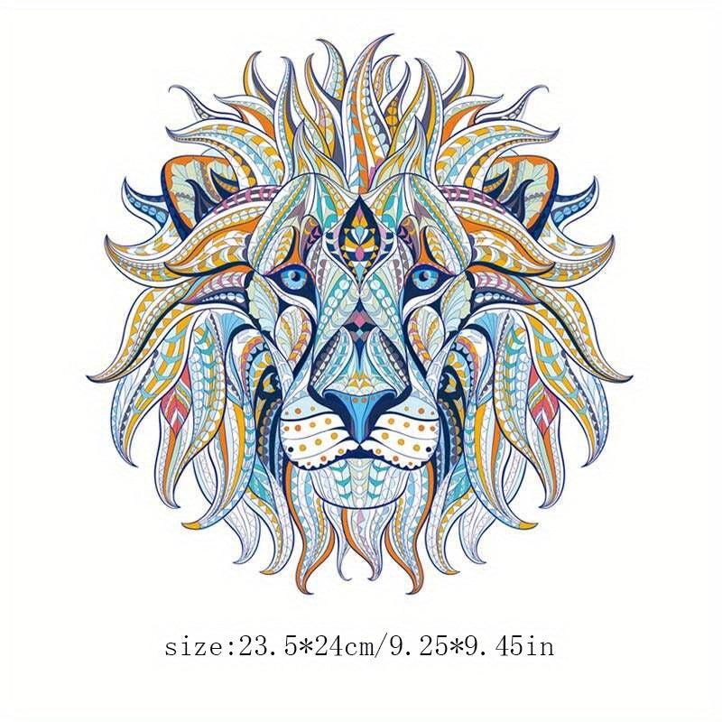 Cartoon Lion Animal Clothing Patch For Men DIY Application