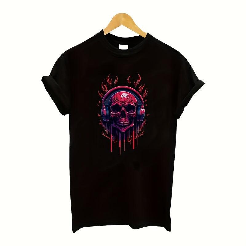 Skull Music Iron on Transfer Stickers for DIY Clothing