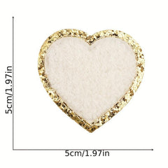 14pcs Love Rainbow Iron On Patches For Girls Sew On Embroidered Applique