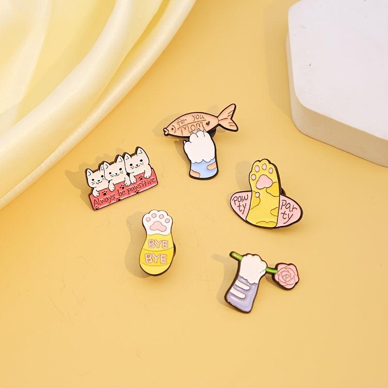 Pawty Party Byebye For You Mom Novel Zinc Alloy Animal Brooch