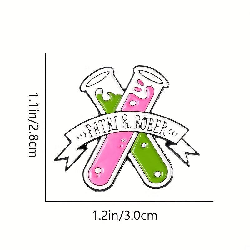 Chemical Test Tube Brooch Pin For Men