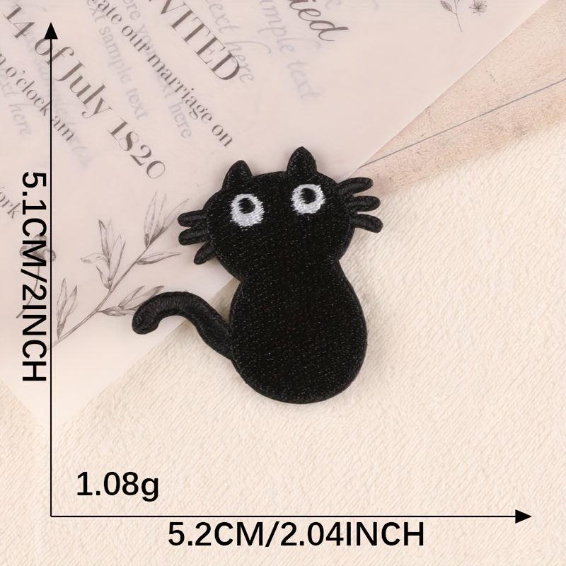 9pcs Cat Embroidery DIY Patch For Clothes Backpack Hat