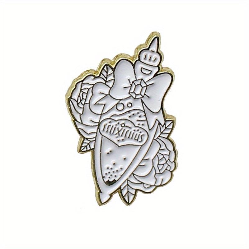 Spice Book Men's Novel Lacquer Enamel Brooch