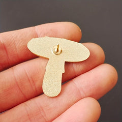Red Magic Mushroom Brooch Pins Enamel Metal Badges Lapel Pins Brooches Hats