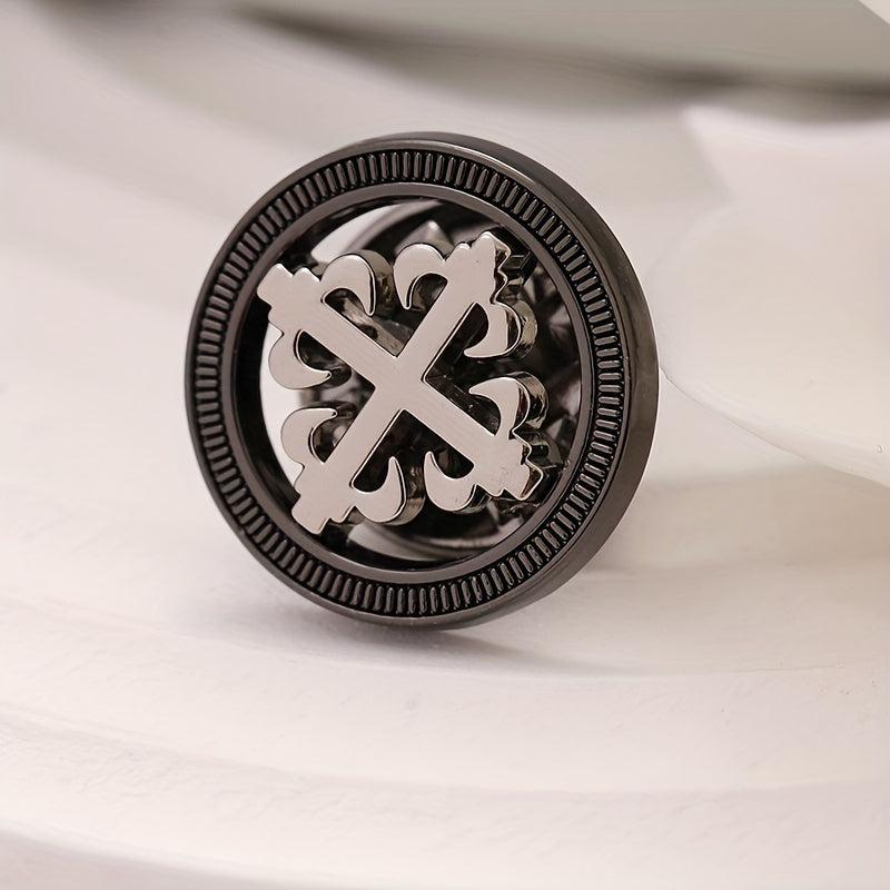 Men's Metal Suit Brooch Shirt Dress Brooch