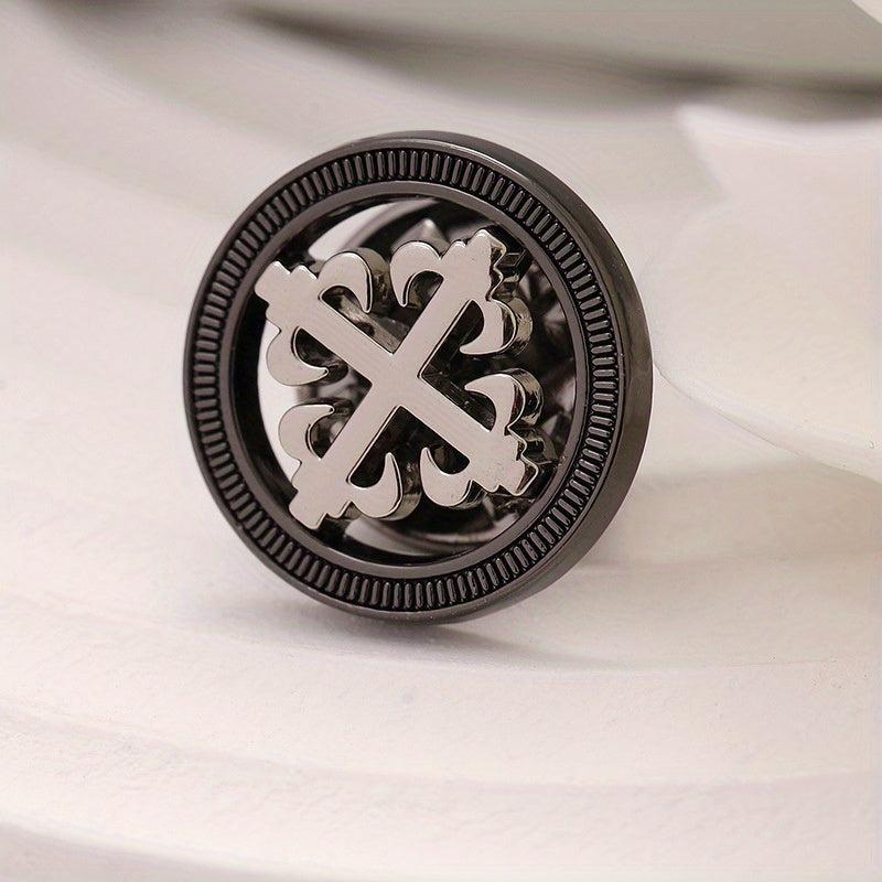 Men's Metal Suit Brooch Shirt Dress Brooch