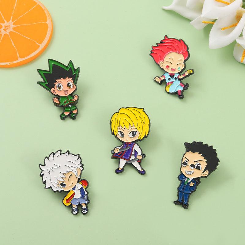 Anime Character Enamel Lapel Pin for Jackets Hats Scarves