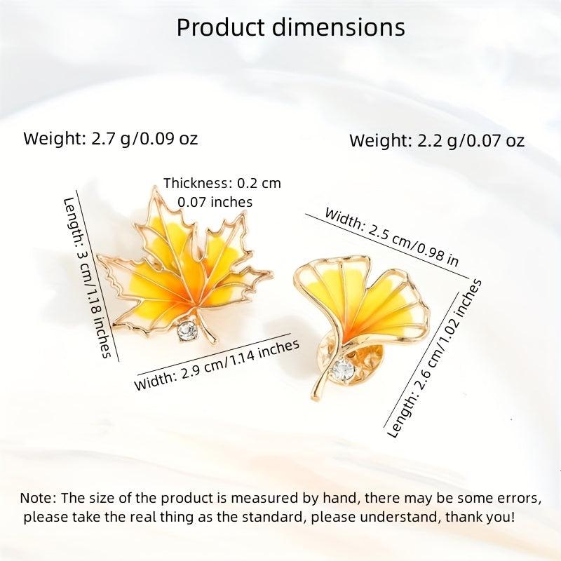 Maple Leaf Shape Brooch Pin Jackets Dress Suit Hats Scarves Pants Jewelry