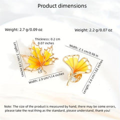 Maple Leaf Shape Brooch Pin Jackets Dress Suit Hats Scarves Pants Jewelry