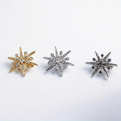 Rhinestone Sun Flower Pin Brooch Suit Accessories