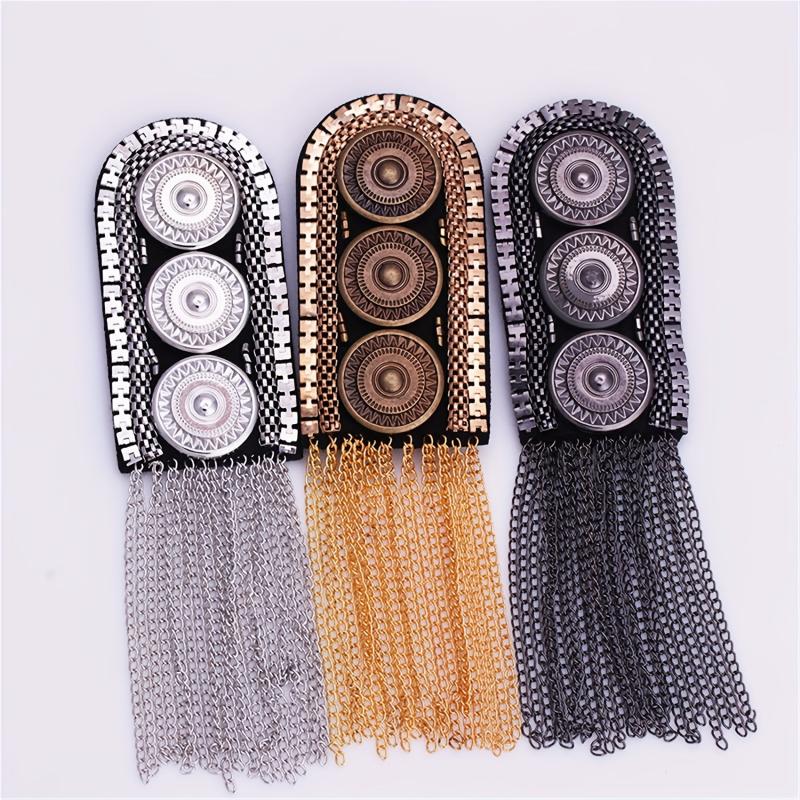Vintage Clothing Accessories Metal Tassel Shoulder Seal Jewelry