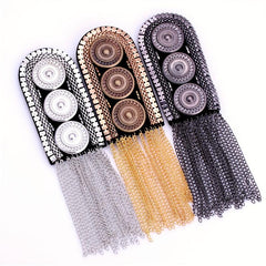 Vintage Clothing Accessories Metal Tassel Shoulder Seal Jewelry