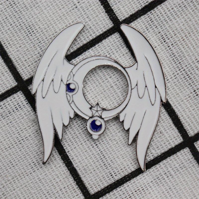 Men's Enamel Star Moon Brooch