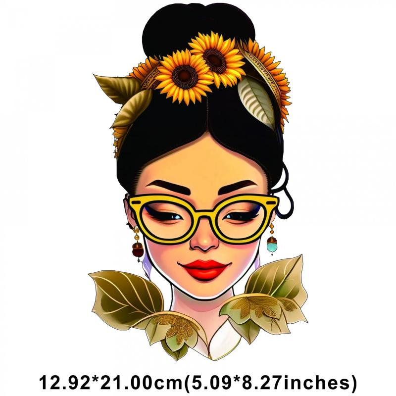 Creative Glasses Girls HD Ink Transfer Film