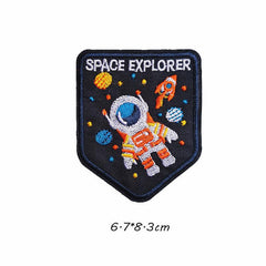 Space Astronaut Cartoon Iron On Patch Sew On Applique