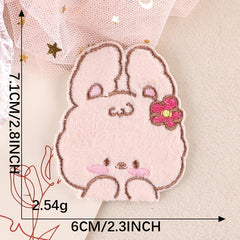 5pcs Rabbit Iron on Patch Clothes Bag Shoe Decor