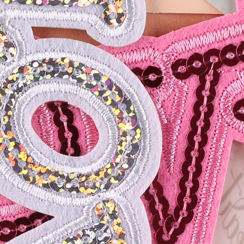3pcs Letter Love Sequined Patches DIY Ironing Cloth Stickers for Girls