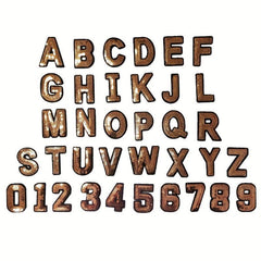 36pcs Bead Letter Iron On Patches Men Clothing Jacket Jeans Pants Dress
