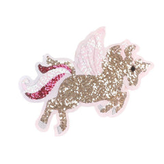 Sequined Unicorn Computer Embroidery Label Patch Stickers