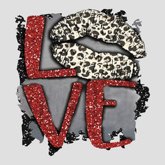 LOVE Lip Iron On Patches Laundry Resistant Sticker