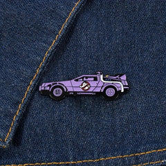 Purple Armed Car Enamel Pins Metal Paint Badges