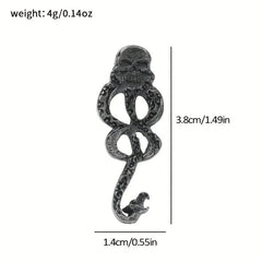 Vintage Snake Brooch Gothic Punk Jewelry