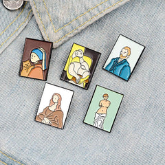 Cartoon Characters Brooch Buttons Aluminum Alloy Pins For Men