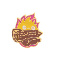 Anime Calcifer Enamel Pin Fire Elf Drip Oil Jewelry