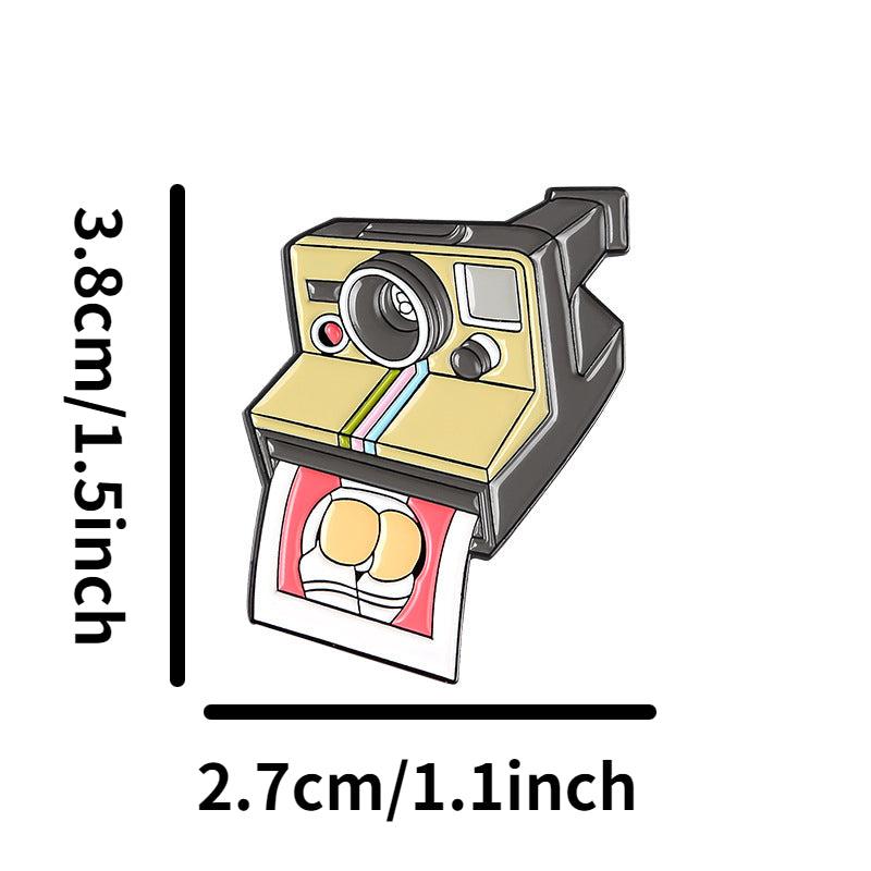 Cartoon Camera Photography Brooch