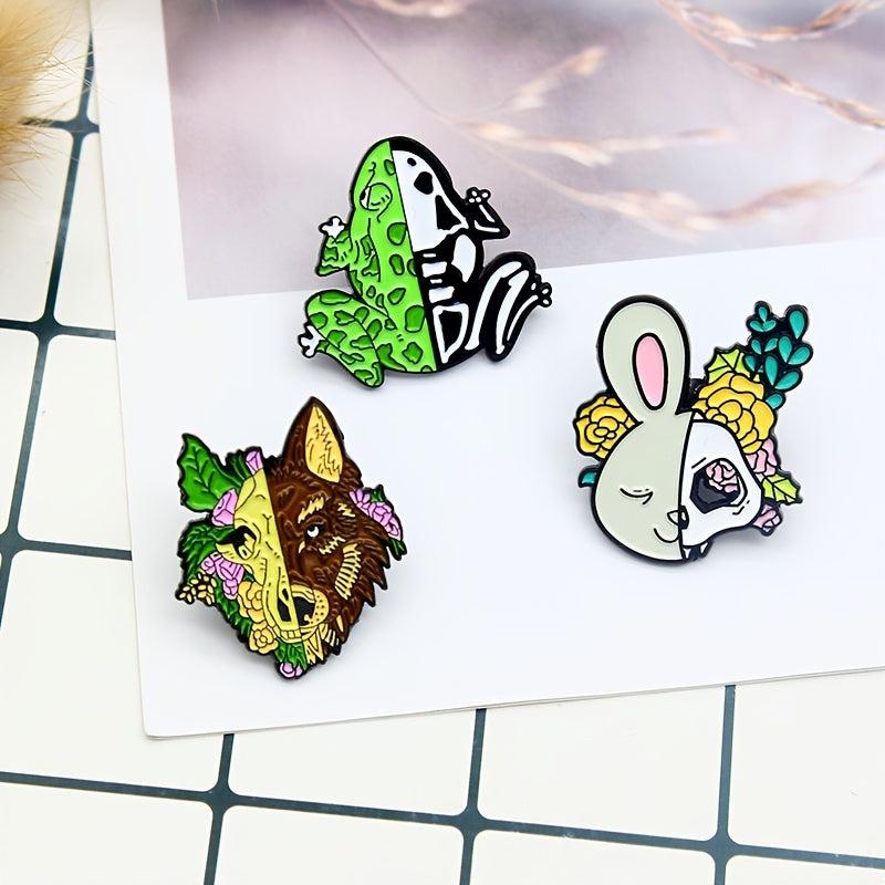 Men's Cartoon Animal Brooch for Clothes